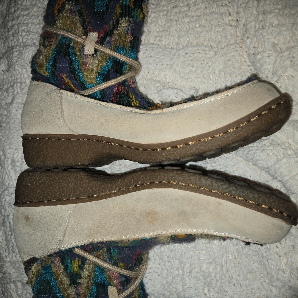 Sam Edelman Size 10 Vintage Colorful Knee High  Aztec Boots - Picture 5 of 12